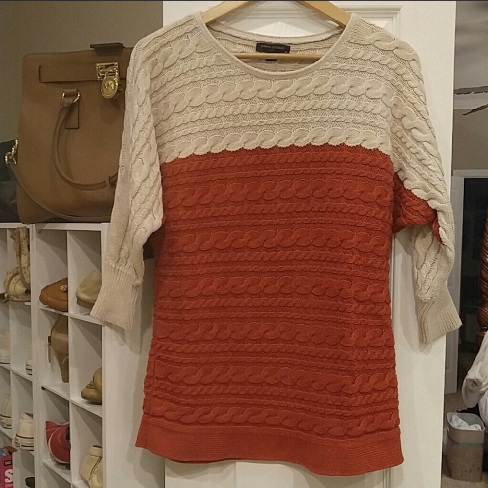 EUC color block banana republic sweater size M🌸